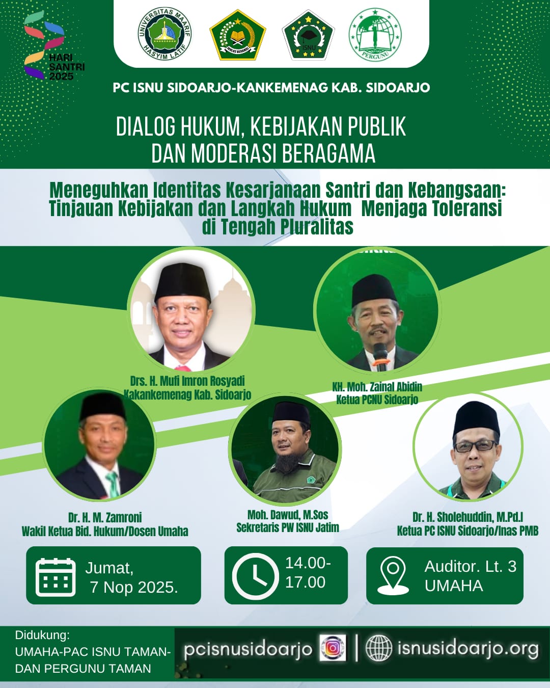 ISNU Sidoarjo Bersama Kemenag Gelar Dialog Hukum